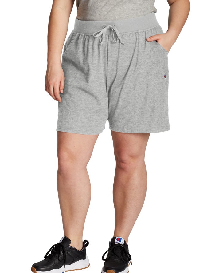 Pantalones Cortos Champion Mujer - Plus Classic Jersey 7.5 ( Gris ) 0987563-YI